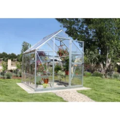 Palram 6 X 6ft Canopia Harmony Greenhouse - Silver -Westland Garden Deals Store 12810594 8354845582761670