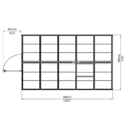 Palram 6 X 10ft Canopia Harmony Greenhouse - Silver -Westland Garden Deals Store 12810851 1894845681765372