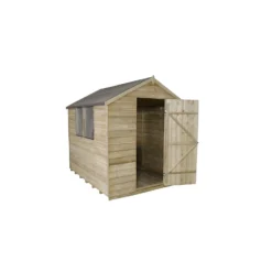 8x6ft Forest Natural Timber Overlap Apex Pressure Treated Wooden Shed 10 8x6ft Forest Natural Timber Overlap Apex Pressure Treated Wooden Shed -Westland Garden Deals Store 12810904 1874845600209130