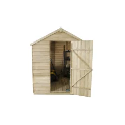 8x6ft Forest Natural Timber Overlap Apex Pressure Treated Wooden Shed 13 8x6ft Forest Natural Timber Overlap Apex Pressure Treated Wooden Shed -Westland Garden Deals Store 12810904 2044845600308118