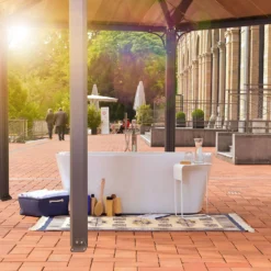 Palram - Canopia Monaco Hexagonal Garden Gazebo Grey -Westland Garden Deals Store 12810973 6594924172899470