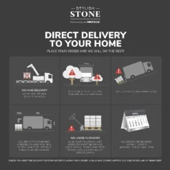 Stylish Stone Full Rope Top Edging 575mm - Antique (Full Pack) -Westland Garden Deals Store 12813219 1784961997865143