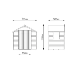 7x5ft Forest Wooden Overlap Pressure Treated Apex Shed -incl. Installation -Westland Garden Deals Store 12814918 6994845696754428