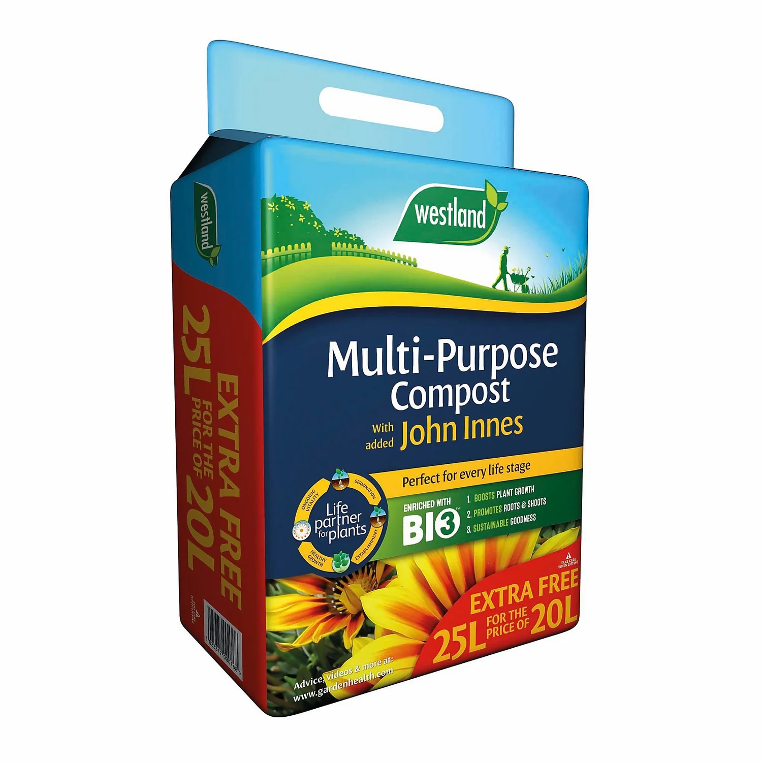 Westland Multi-Purpose Compost With Added John Innes - 20L +25% Extra Free 1 Westland Multi-Purpose Compost With Added John Innes - 20L +25% Extra Free