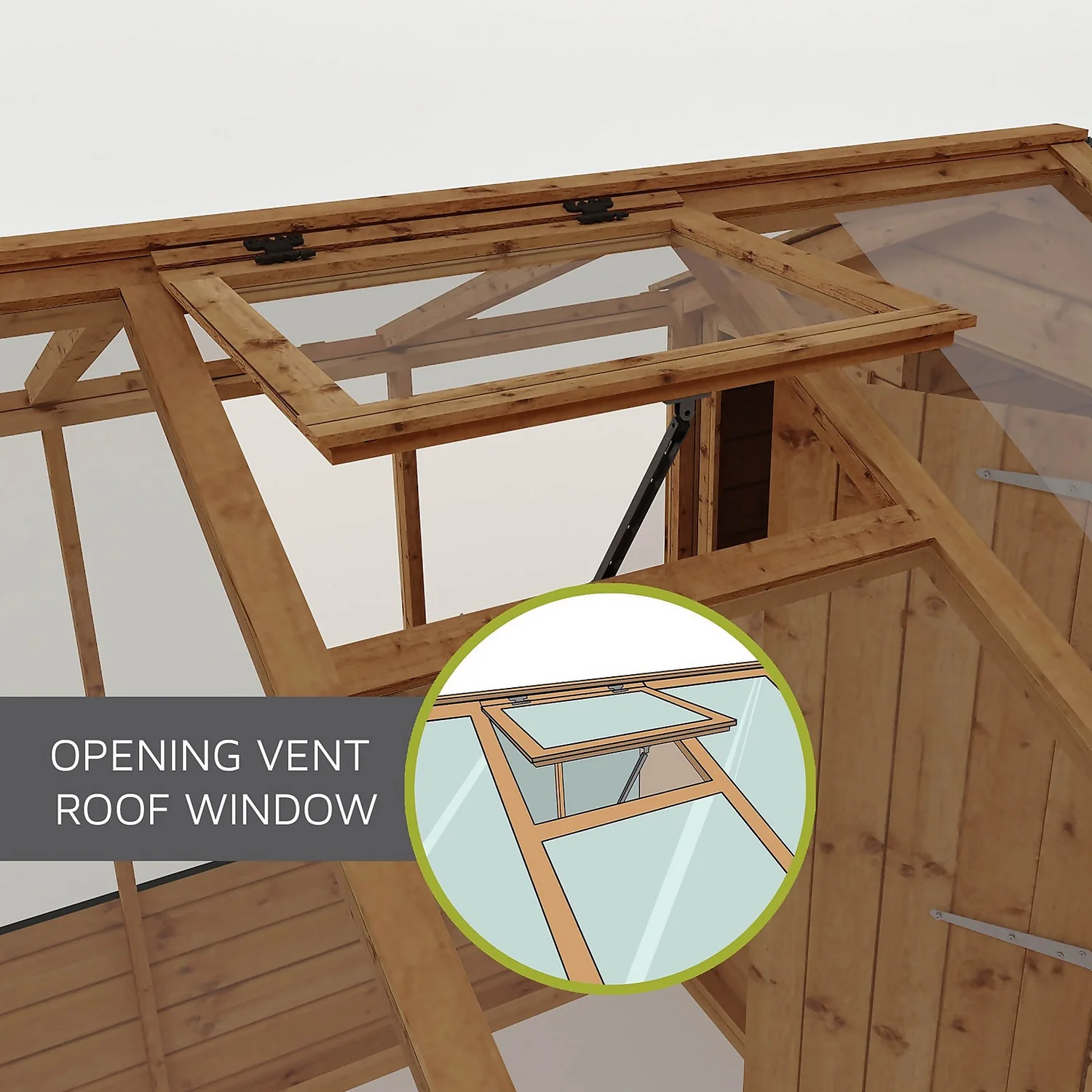 Mercia 10 X 6ft Traditional Apex Greenhouse Combi 8 Mercia 10 X 6ft Traditional Apex Greenhouse Combi - Image 8