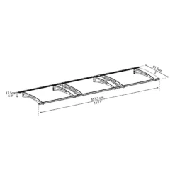 Palram - Canopia Canopy Aquila 4500 Grey Clear -Westland Garden Deals Store 12821839 2134833199580589