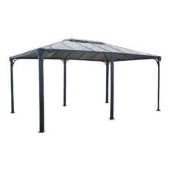Palram - Canopia Martinique 5000 Garden Gazebo Grey Bronze -Westland Garden Deals Store 12821926 9854924164923622