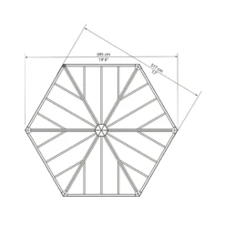 Palram - Canopia Garda Garden Conservatory Grey Bronze -Westland Garden Deals Store 12821929 9234833172727193