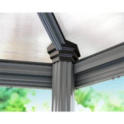 Palram - Canopia Roma Hexagonal Garden Gazebo Grey -Westland Garden Deals Store 12821930 1024833174980112