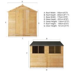 Mercia 10 X 6ft Overlap Apex Shed - Incl. Installation -Westland Garden Deals Store 12822308 5655051417286465