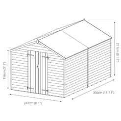 Mercia 12 X 8ft Overlap Apex Windowless Shed 17 Mercia 12 X 8ft Overlap Apex Windowless Shed -Westland Garden Deals Store 12822437 2024833224168598