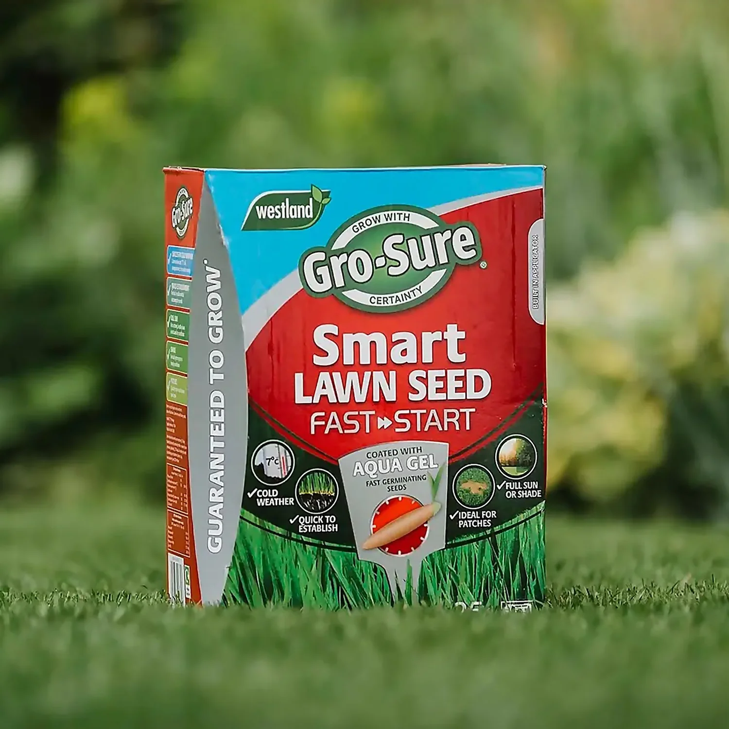 Gro-Sure Aqua Gel Coated Fast Start Smart Grass Lawn Seed 25m² 2 Gro-Sure Aqua Gel Coated Fast Start Smart Grass Lawn Seed 25m² - Image 2