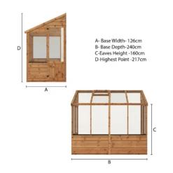 Mercia 8 X 4ft Lean To Greenhouse - Installation Included -Westland Garden Deals Store 12822781 7525038447762317
