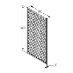 90cm Rosemore Lattice Trellis 5 Pack -Westland Garden Deals Store 12823385 1634833217648227