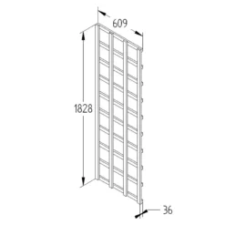 Heavy Duty Trellis - 61cm - Pack Of 4 9 Heavy Duty Trellis - 61cm - Pack Of 4 -Westland Garden Deals Store 12823392 9324833219650487