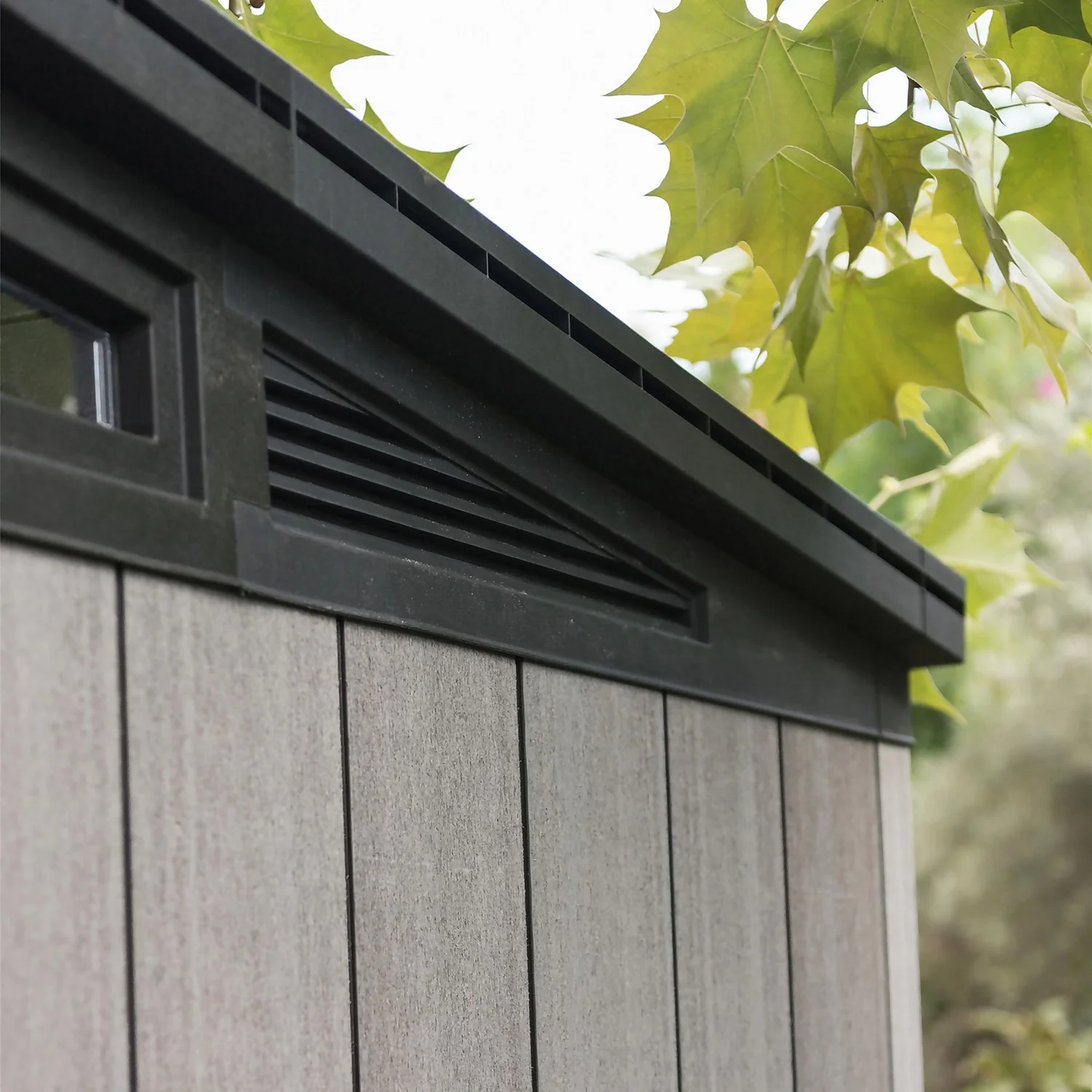 Keter Artisan 9 X 7ft Outdoor Garden Storage Pent Shed - Grey 4 Keter Artisan 9 X 7ft Outdoor Garden Storage Pent Shed - Grey - Image 4