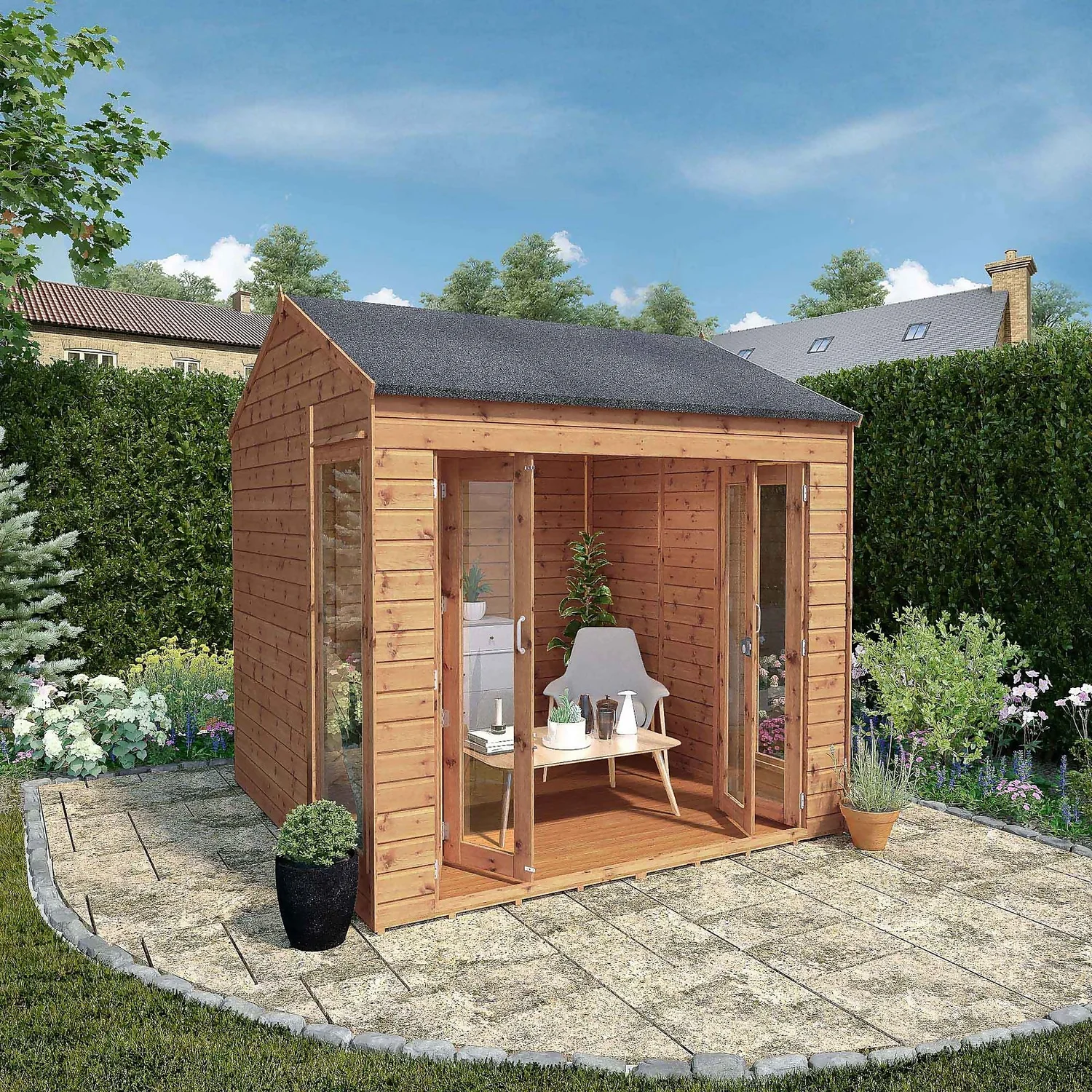 Mercia 8 X 8ft Vermont Summerhouse - Incl. Installation 2 Mercia 8 X 8ft Vermont Summerhouse - Incl. Installation - Image 2