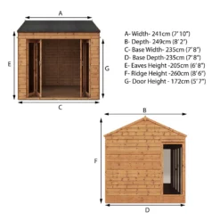 Mercia 8 X 8ft Vermont Summerhouse - Incl. Installation 19 Mercia 8 X 8ft Vermont Summerhouse - Incl. Installation -Westland Garden Deals Store 12825551 2084983776055222