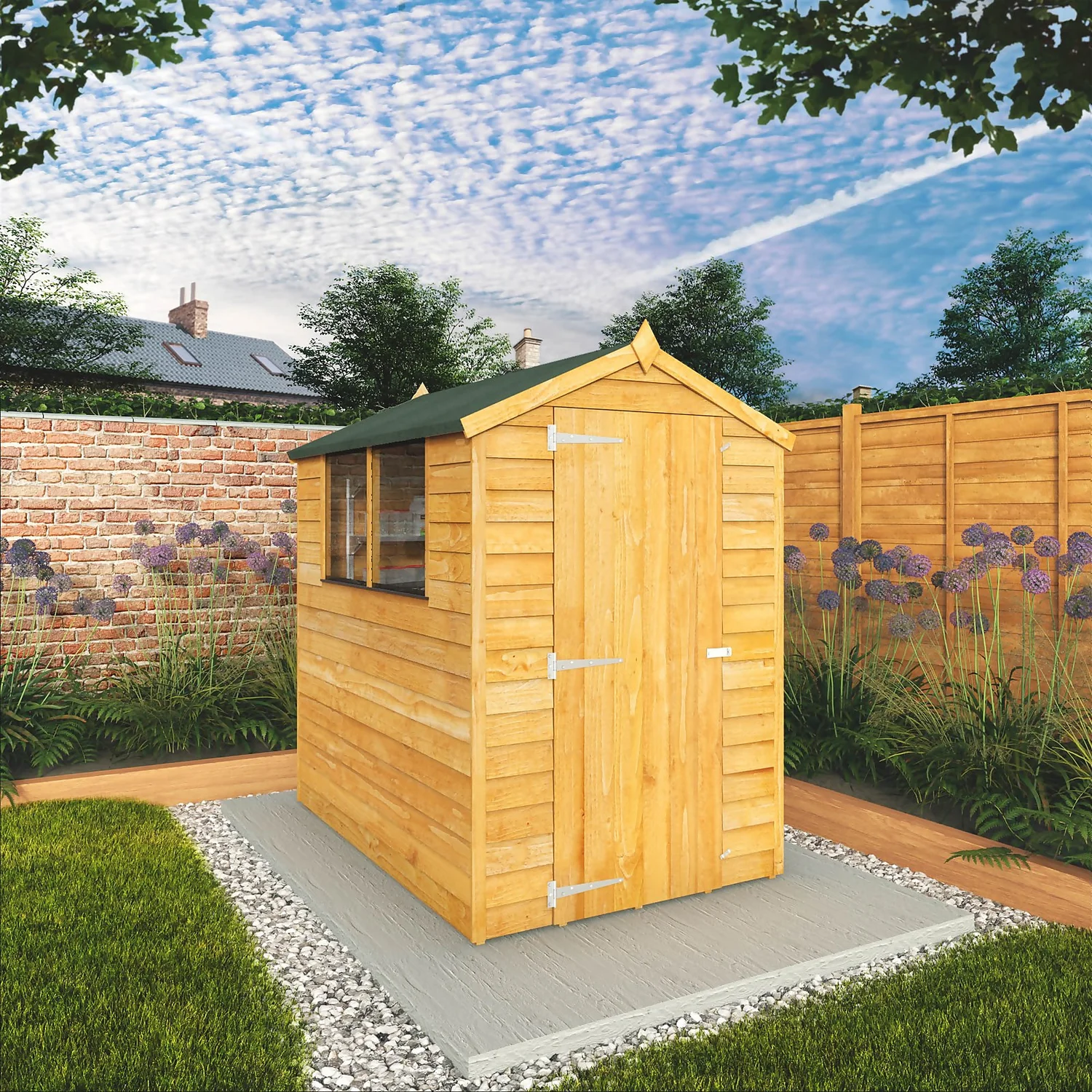 Mercia 6 X 4ft Overlap Apex Shed - Incl. Installation 3 Mercia 6 X 4ft Overlap Apex Shed - Incl. Installation - Image 3