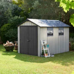Keter Oakland 7.5 X 11ft Outdoor Garden Apex Storage Shed - Grey -Westland Garden Deals Store 12840580 1325036179832130
