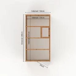 Country Living Langford 8 X 4ft Traditional Lean Too Greenhouse Painted + Installation - Thorpe Towers -Westland Garden Deals Store 12876020 3024843882860165