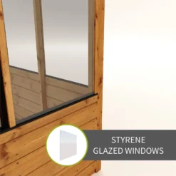 Country Living Langford 8 X 4ft Traditional Lean Too Greenhouse Painted + Installation - Aurora Green -Westland Garden Deals Store 12876025 2074843887348987