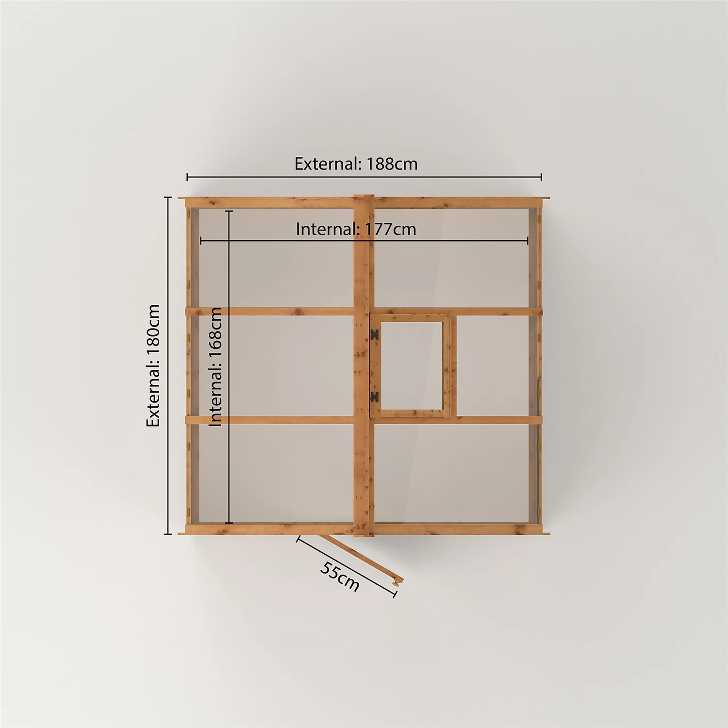 Country Living Kelham 6 X 6ft Traditional Greenhouse Painted + Installation - Thorpe Towers 5 Country Living Kelham 6 X 6ft Traditional Greenhouse Painted + Installation - Thorpe Towers - Image 5