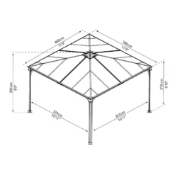 Palram - Canopia Palermo 3000 Garden Gazebo 13 Palram - Canopia Palermo 3000 Garden Gazebo -Westland Garden Deals Store 12883602 1284857059123592