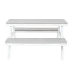 Picnic Bench - White & Grey -Westland Garden Deals Store 12885210 6834846186528506