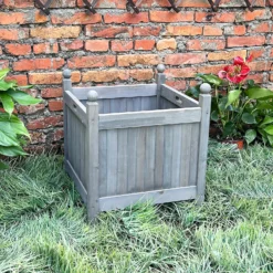 Homebase Large Wooden Planter Grey 7 Homebase Large Wooden Planter Grey -Westland Garden Deals Store 12885228 9875013038355126