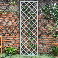 1.8m X 60cm Wooden Trellis Panel - Green -Westland Garden Deals Store 12885322 8735013038776833