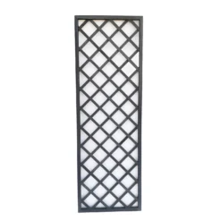 1.8m X 60cm Wooden Trellis Panel - Grey