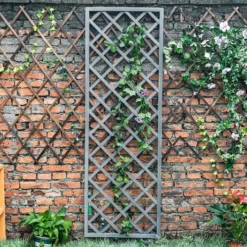 1.8m X 60cm Wooden Trellis Panel - Grey 6 1.8m X 60cm Wooden Trellis Panel - Grey -Westland Garden Deals Store 12885325 7185013038682600