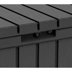 Keter Kentwood Outdoor Garden Storage Box 350L - Graphite -Westland Garden Deals Store 12885762 7534899008598270