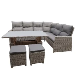 Mortimer Grey Rattan Garden Corner Sofa Set -Westland Garden Deals Store 12887790 1775047776377538