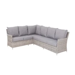 Florence Grey Rattan Effect Garden Corner Sofa Set 15 Florence Grey Rattan Effect Garden Corner Sofa Set -Westland Garden Deals Store 12887809 5834843689783909