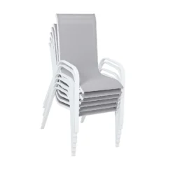 Malindi 6 Seater Garden Dining Set - Grey -Westland Garden Deals Store 12887812 2424843280561994