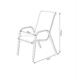 Malindi 6 Seater Garden Dining Set - Grey -Westland Garden Deals Store 12887812 3374947969778299