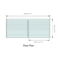 Mercia (Installation Included) Double Log Store -Westland Garden Deals Store 12888117 5405028837827025