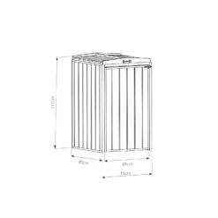 Mercia Single Bin Store (Installed) -Westland Garden Deals Store 12888121 8044843295196795