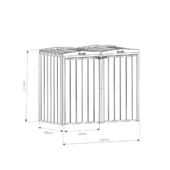 Mercia Double Bin Store (Installed) -Westland Garden Deals Store 12888122 7774843293132279