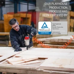 Mercia 4 X 7ft Snug Wooden Playhouse With Tower -Westland Garden Deals Store 12888282 8215027554143630