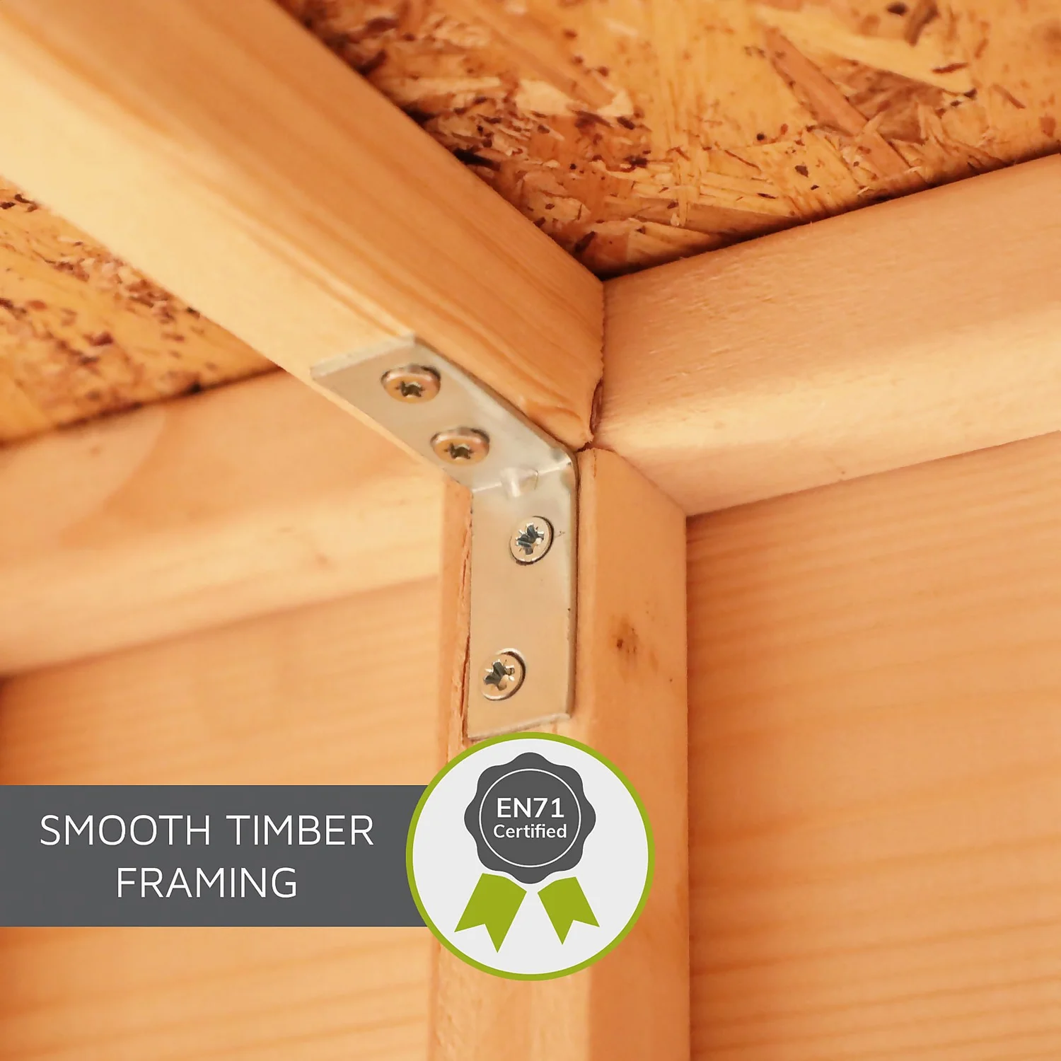 Mercia 5'9ft X 5'8ft Pent Style Wooden Playhouse - Installation Included 6 Mercia 5'9ft X 5'8ft Pent Style Wooden Playhouse - Installation Included - Image 6