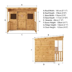 Mercia 5'9ft X 5'8ft Pent Style Wooden Playhouse - Installation Included 18 Mercia 5'9ft X 5'8ft Pent Style Wooden Playhouse - Installation Included -Westland Garden Deals Store 12888290 7365019819136464