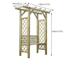 Mercia Pergola Seated Arbour -Westland Garden Deals Store 12888303 1084884721489659