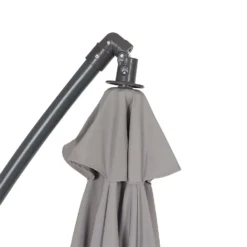 None 3m Overhanging Parasol - Light Grey -Westland Garden Deals Store 12888566 7124966185535470