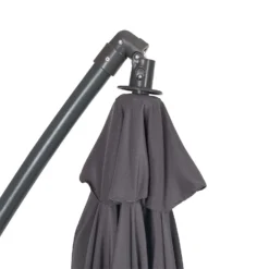 3m Overhanging Parasol - Dark Grey -Westland Garden Deals Store 12888567 1604966185535941