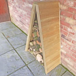 Shire Small Triangular Log Store Tongue And Groove -Westland Garden Deals Store 13082825 1854862456418942