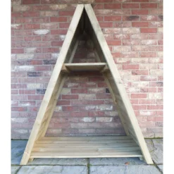 Shire Large Triangular Log Store Tongue And Groove -Westland Garden Deals Store 13082827 3674862456372886