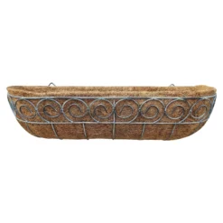 Distress Finish Wall Trough With Coco Liner - 61cm 7 Distress Finish Wall Trough With Coco Liner - 61cm -Westland Garden Deals Store 13221622 1274902150149745